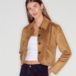 Abercrombie Suede Cropped Jacket